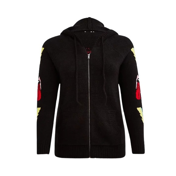Torrid x Betsey Johnson Zip Up Hoodie Sweater 2X - Picture 2 of 8
